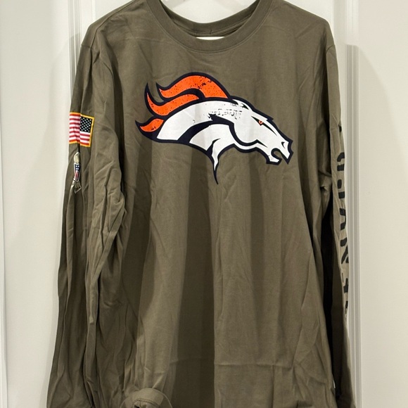 Nike Other - Men’s Olive Denver Broncos Salute to Service Long Sleeve Shirt// Size L